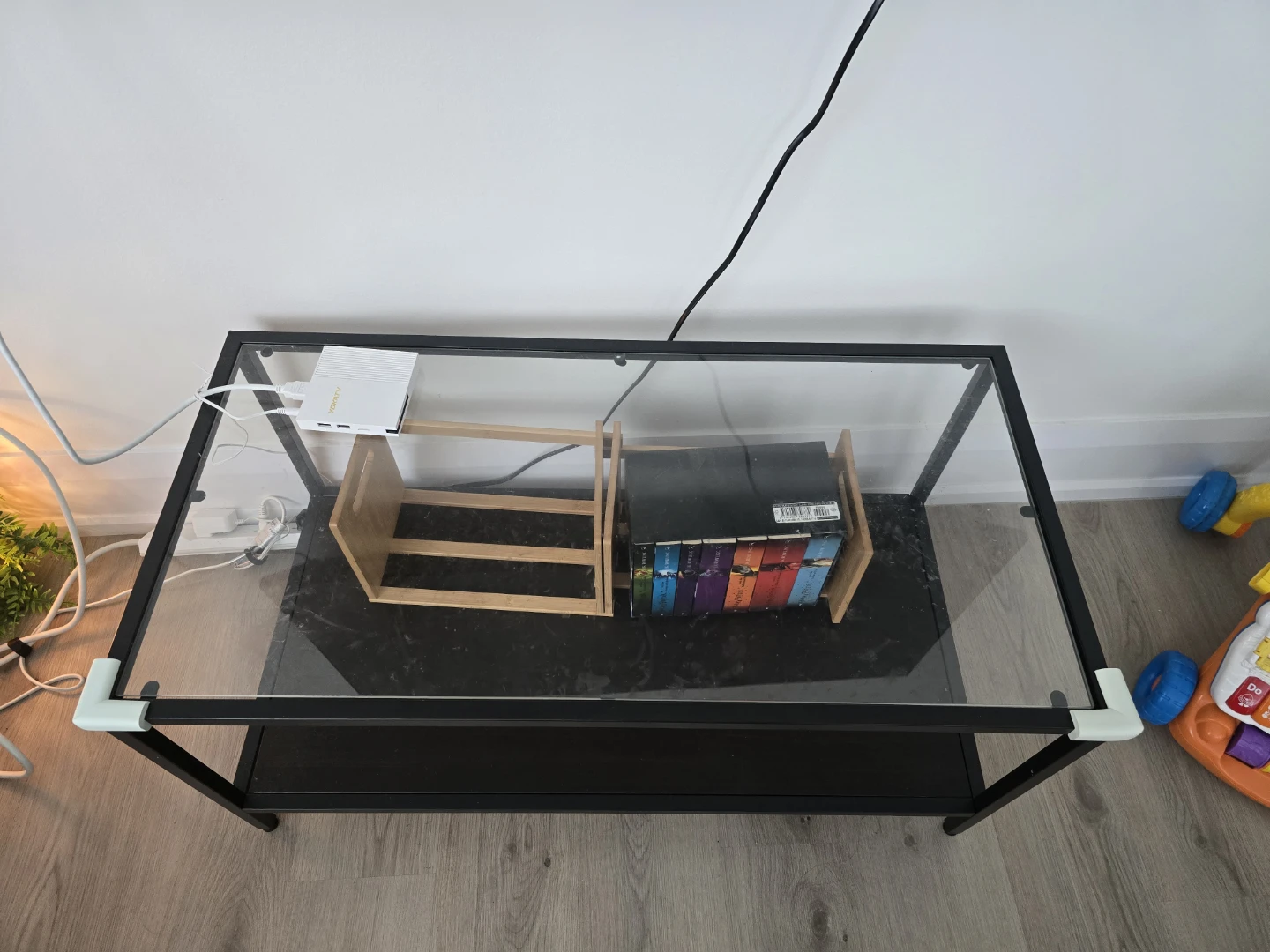 IKEA Coffee Tables, Black-Brown/Glass