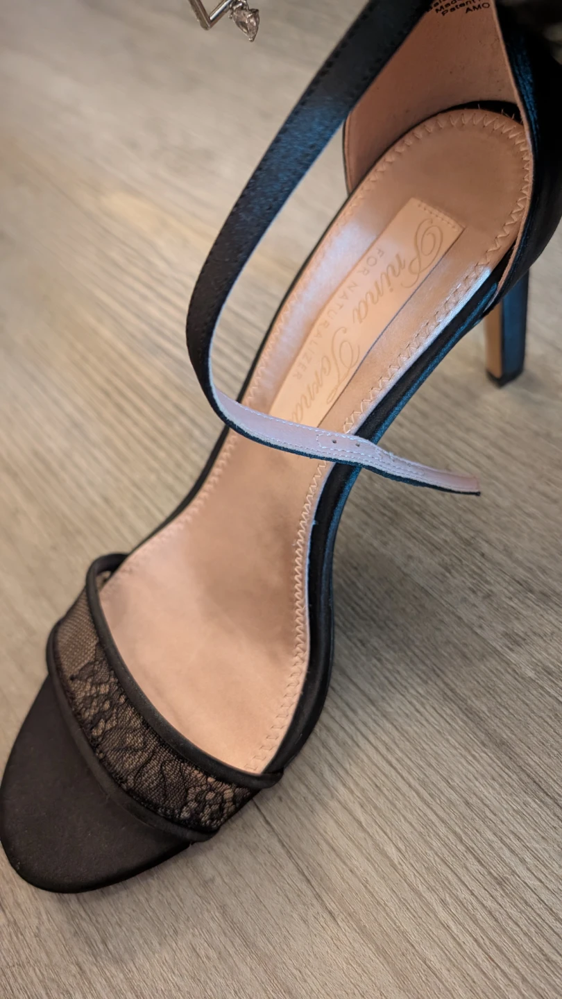 PNINA TORNAI for Naturalizer Black Lace Bow Heels - photo 5