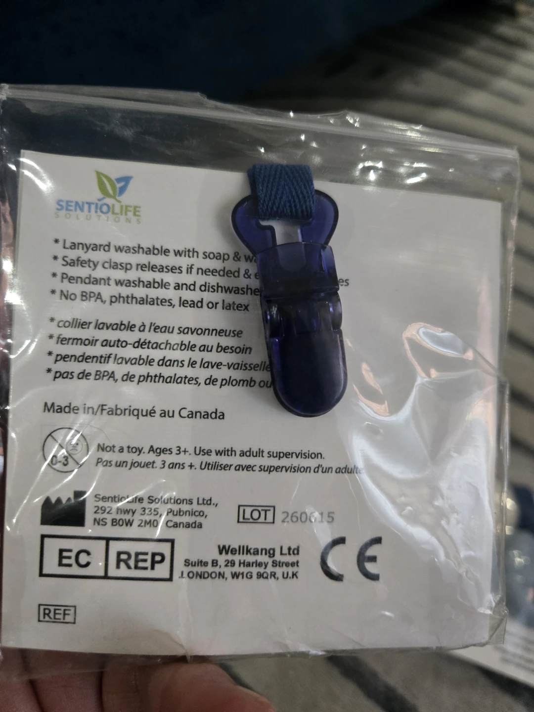 SentioLife Solutions Fidget Clip - Blue - photo 3
