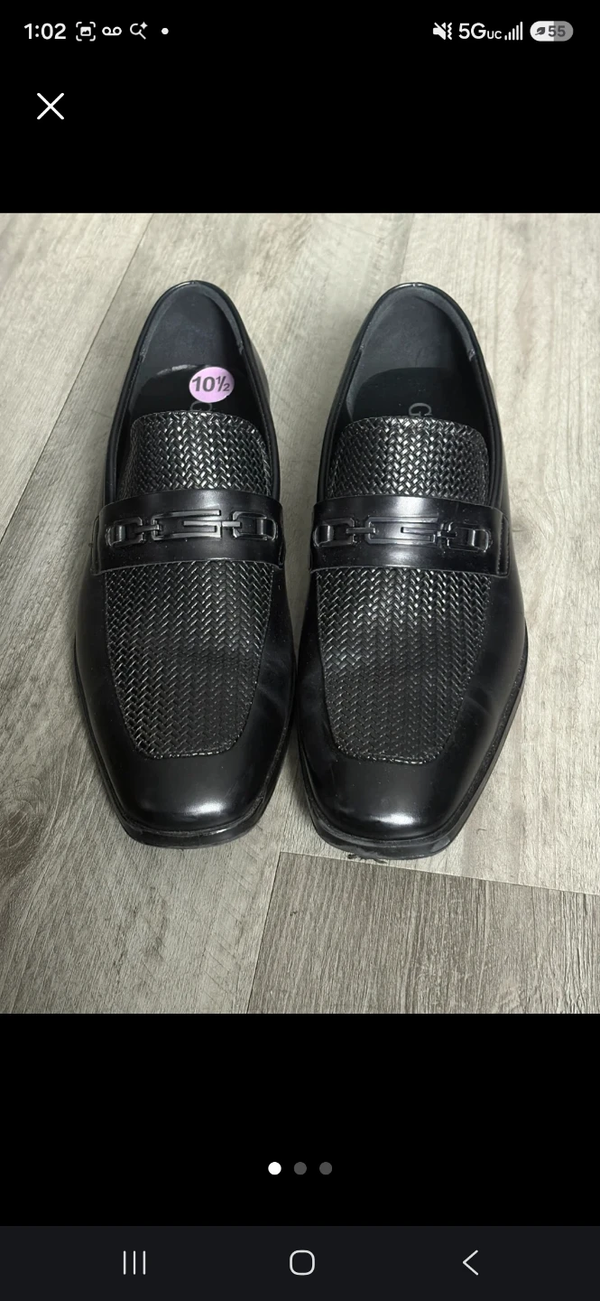 Black Loafer Shoes Size 10.5