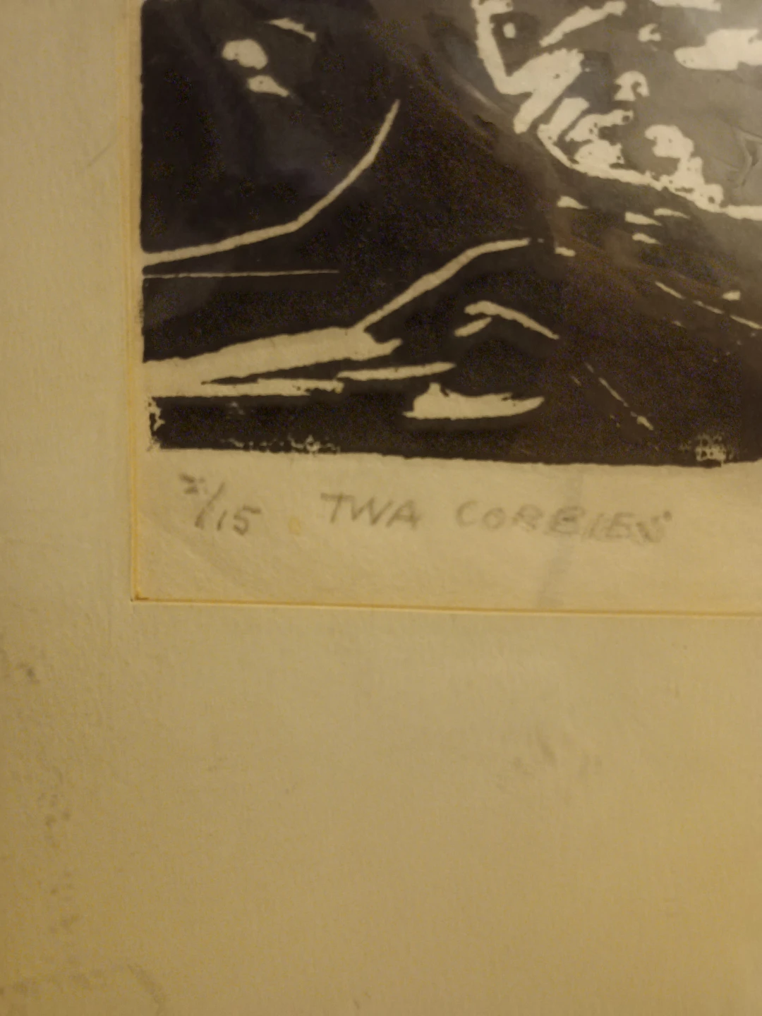 Sam Black Woodcut Print - Twa Corbies - photo 3