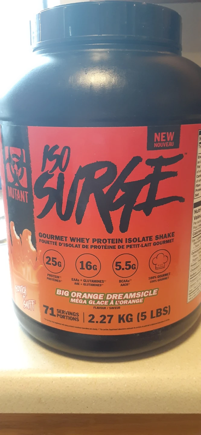 Mutant ISO Surge Big Orange Dreamsicle Whey Protein 2.27 KG