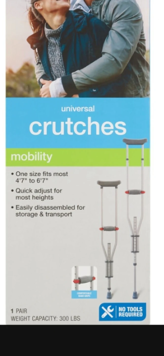 Aluminum crutches