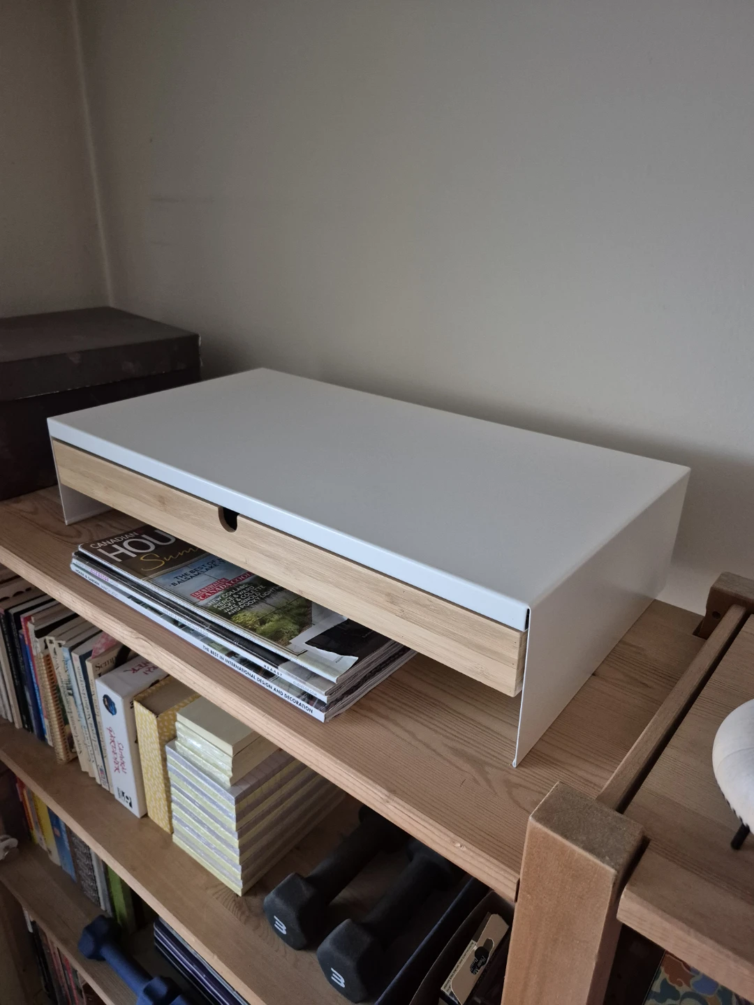 Ikea Elloven Monitor Laptop Stand Riser with Storage Drawer - photo 3