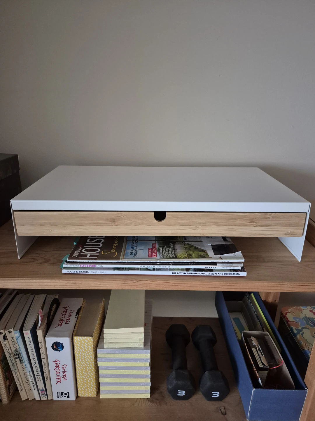 Ikea Elloven Monitor Laptop Stand Riser with Storage Drawer - photo 4