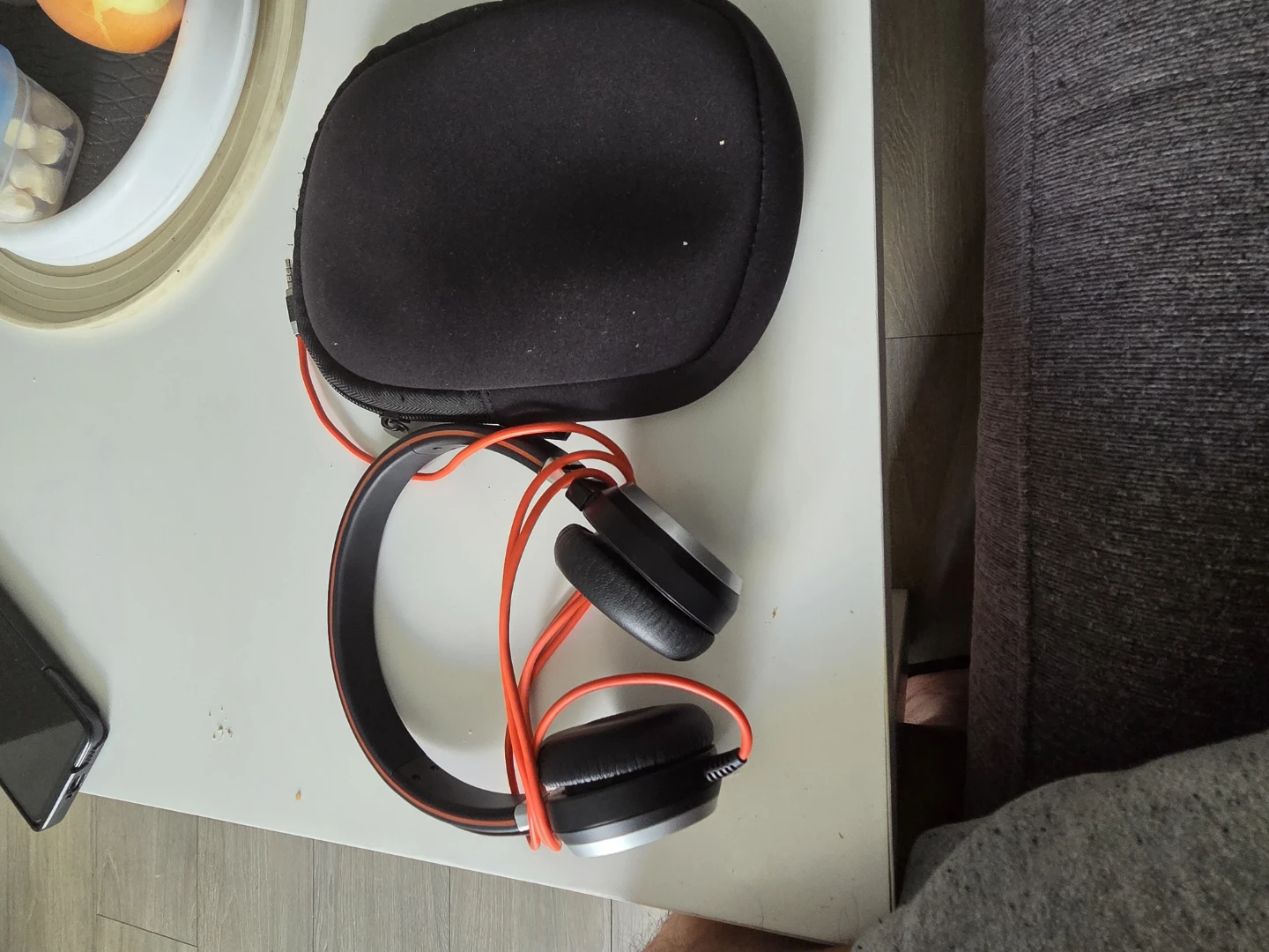 Jabra Black/Orange Headphones with Case - photo 3