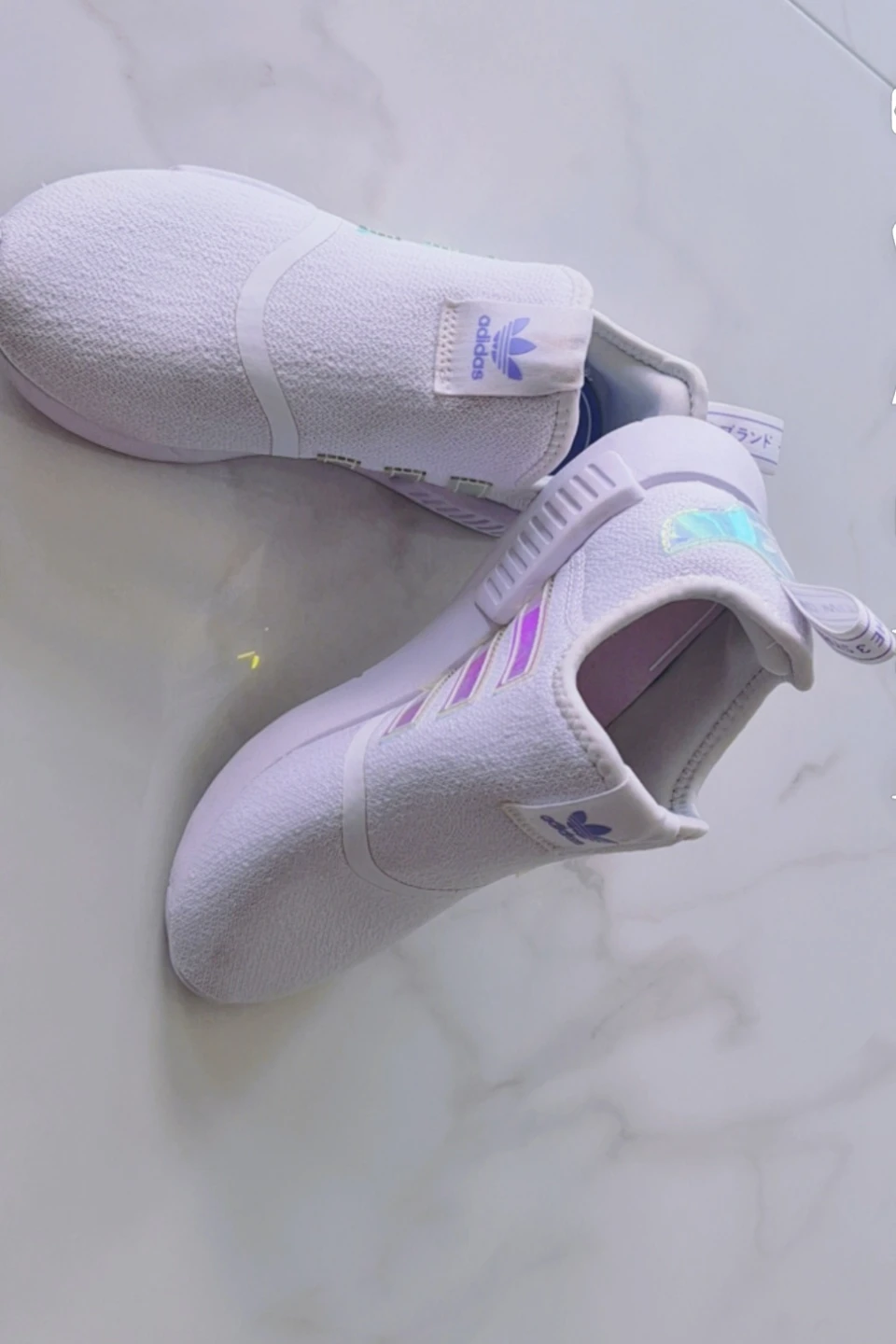 Adidas White Slip-on Sneakers