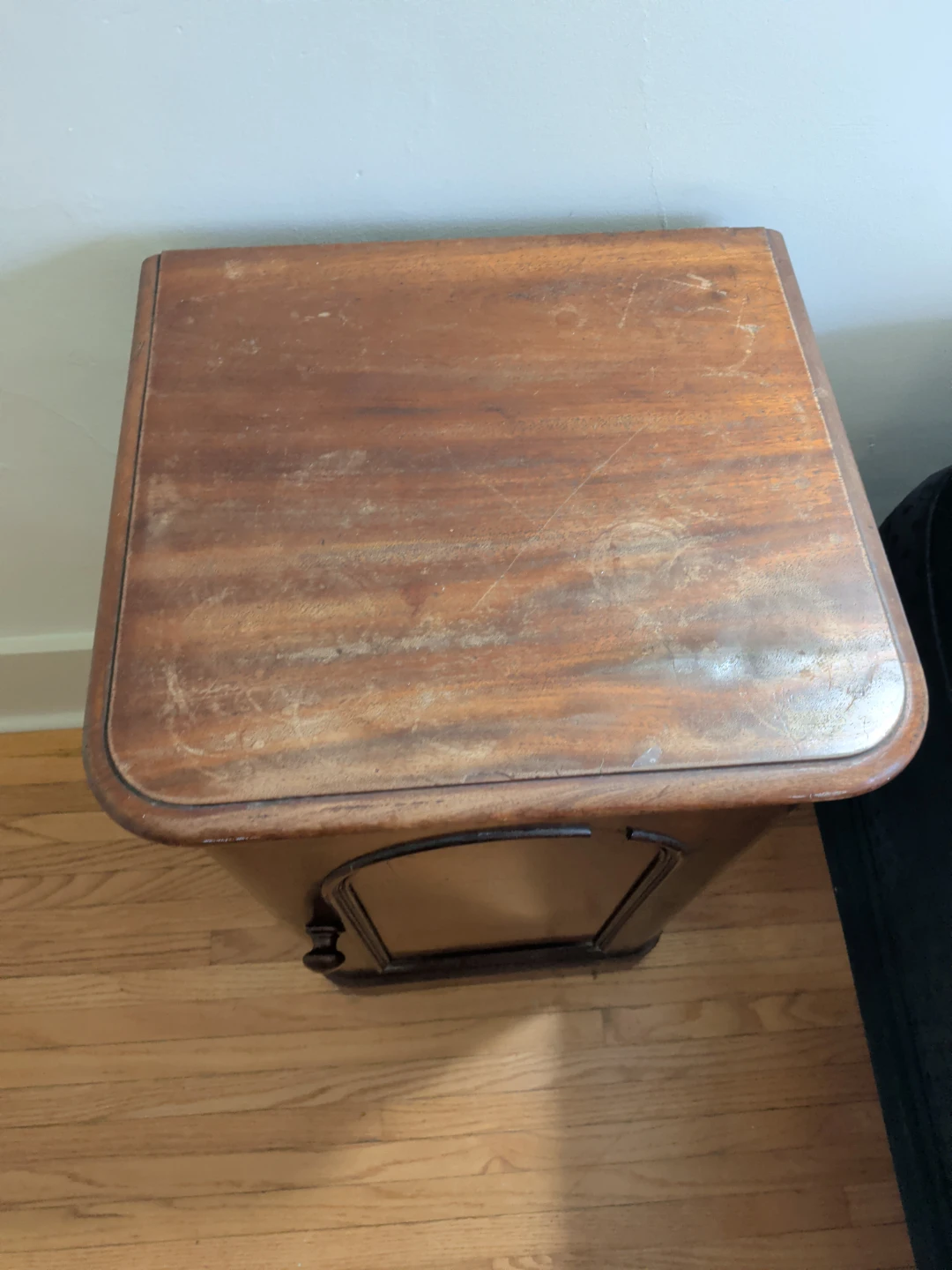 Vintage Wooden Side Table Cabinet - photo 3