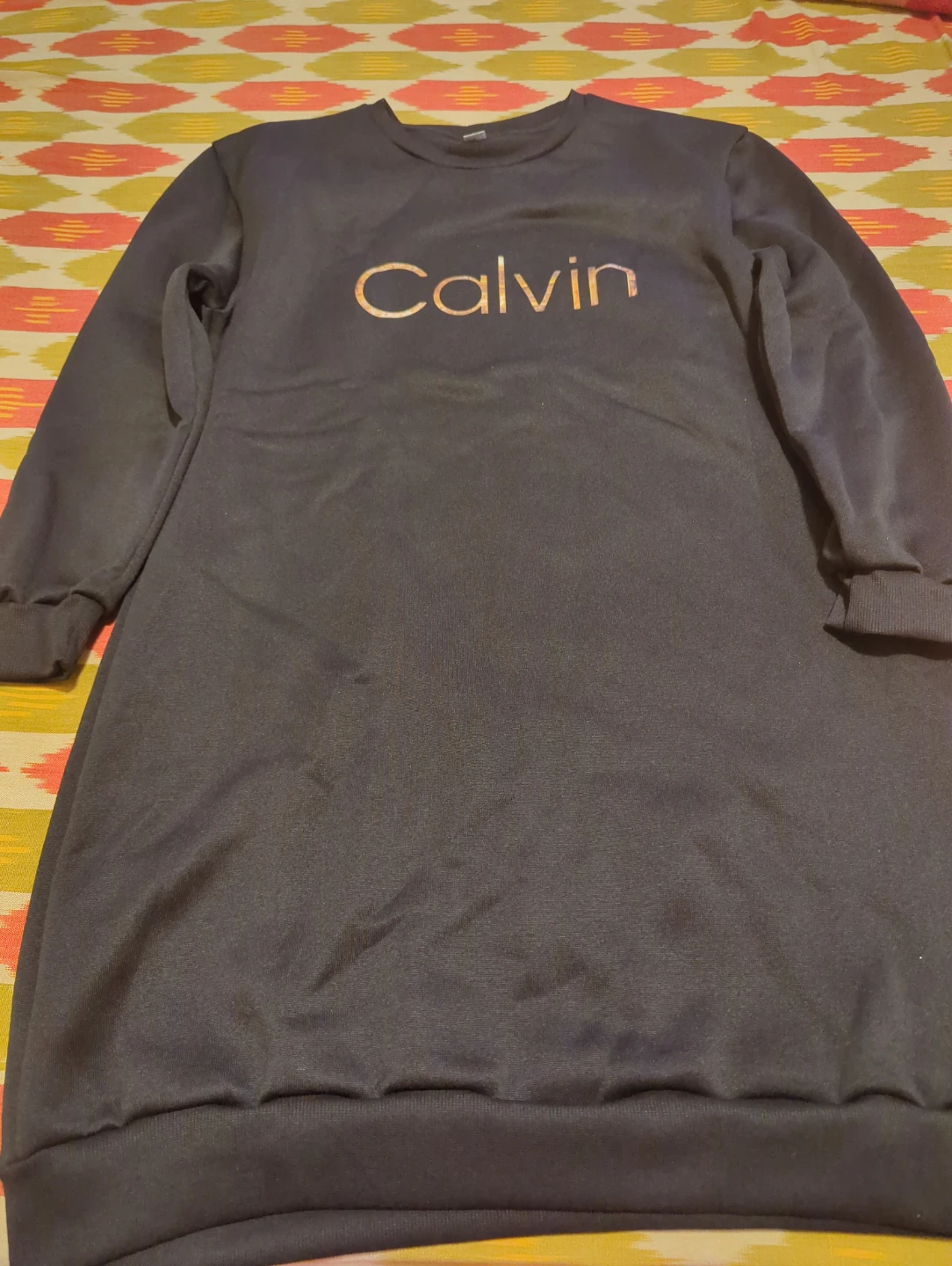 Black Calvin sweatshirt dress - photo 2