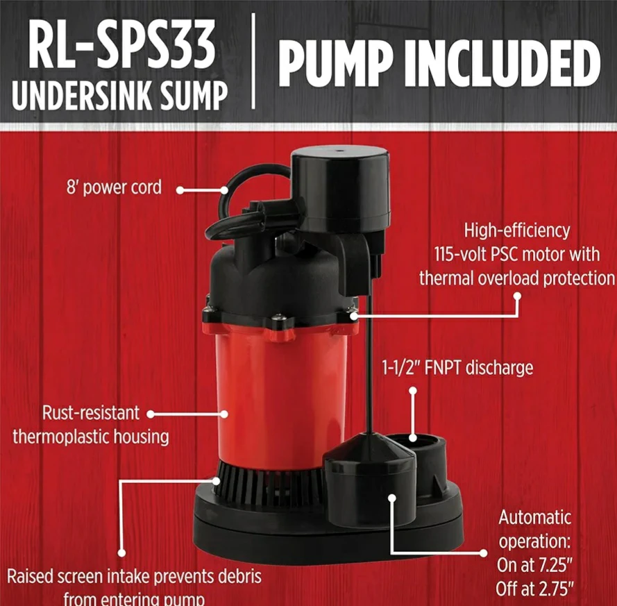 RL-SPS33 Undersink Sump Pump System - photo 3