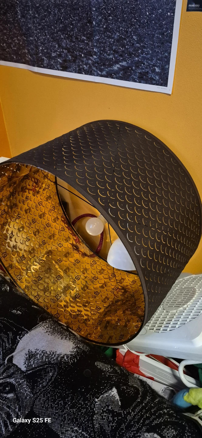 Decorative Lamp Shade with Gold Interior