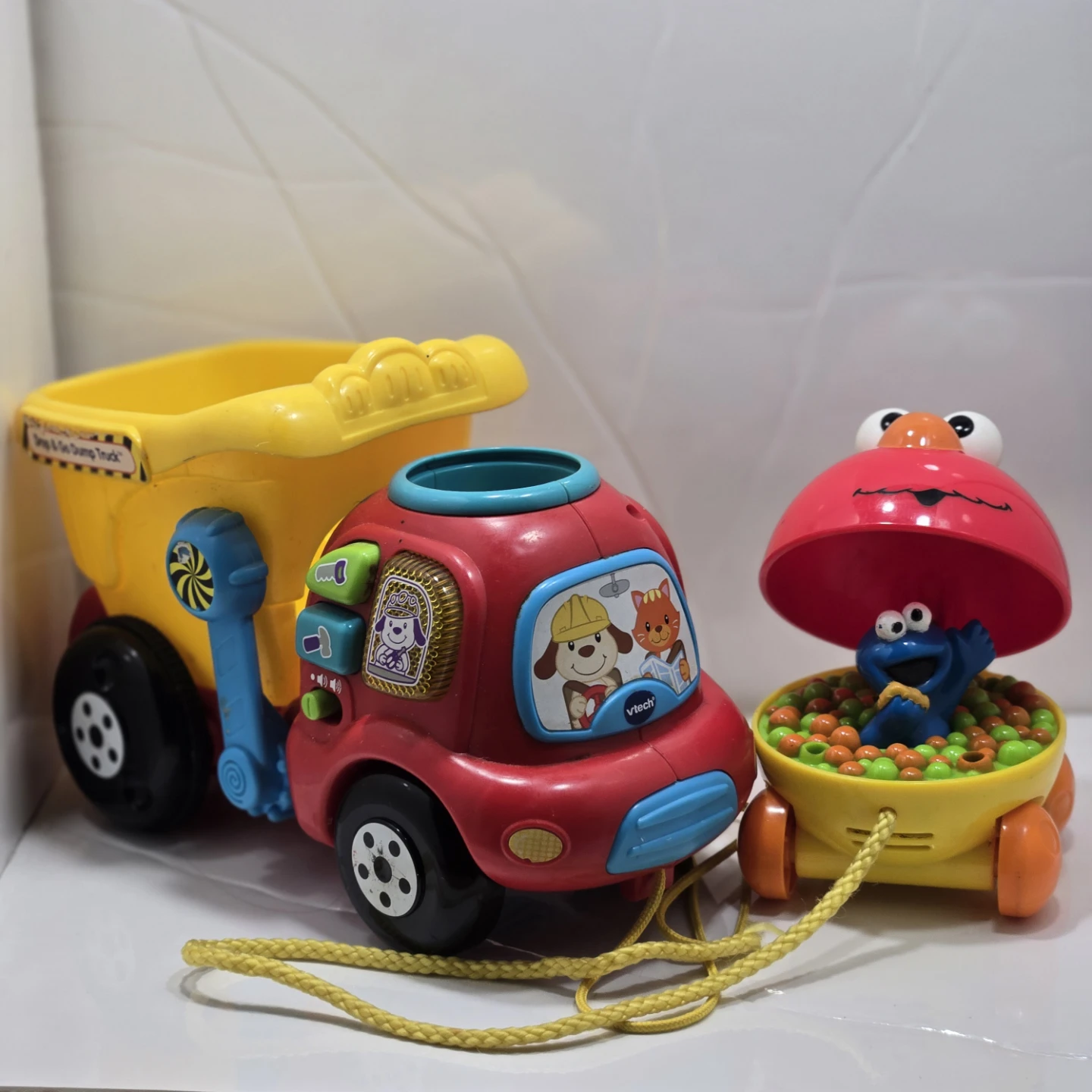 VTech Drop and Go Dump Truck and Elmo Pull Toy - photo 3