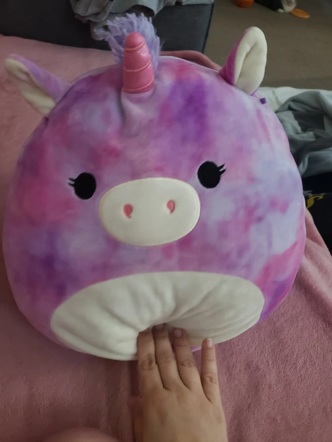 Purple Tie-Dye Unicorn Plush Toy