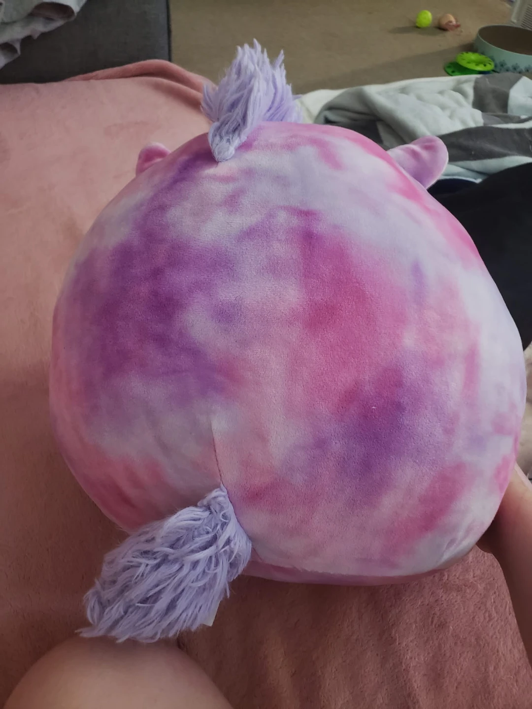 Purple Tie-Dye Unicorn Plush Toy - photo 2