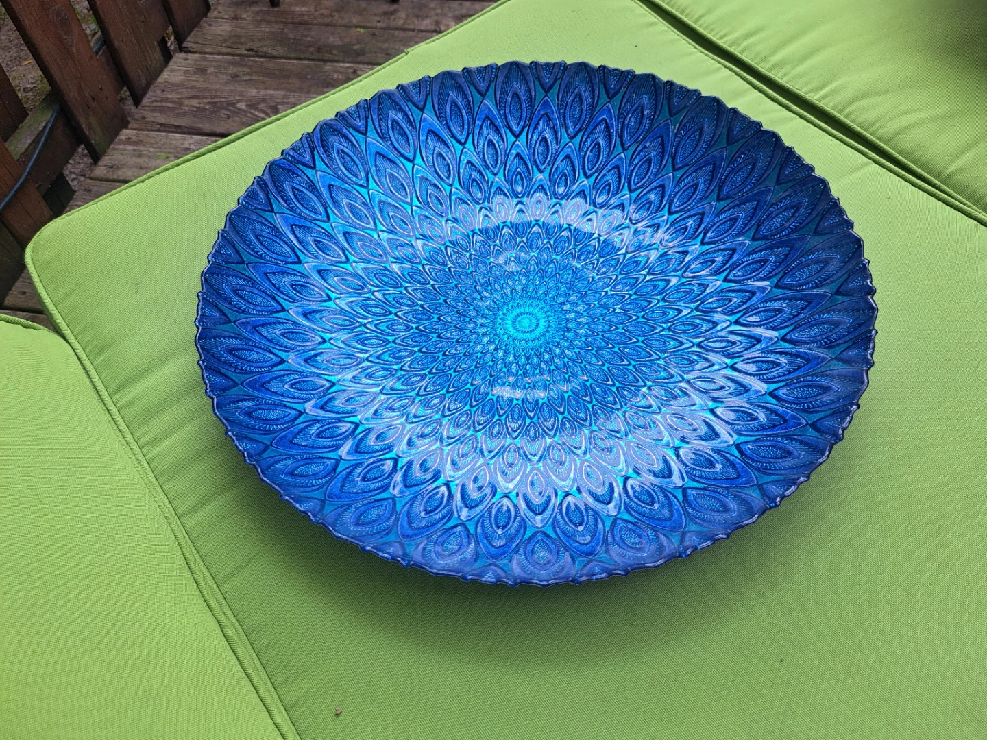 Large Decorative Glass Bowl