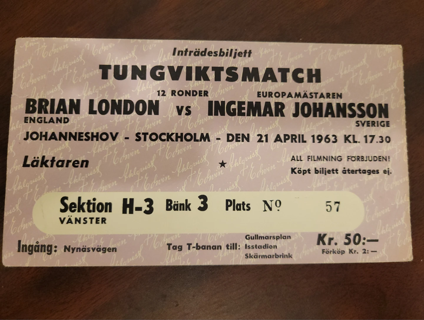 Brian London vs Ingemar Johansson - April 21, 1963