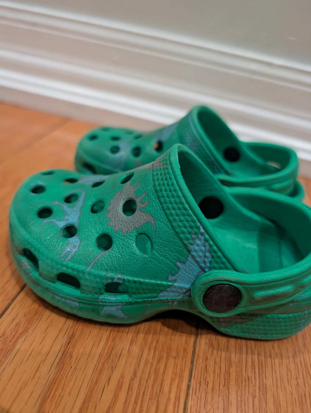 Crocs Kids Green Dinosaur toddler size 6