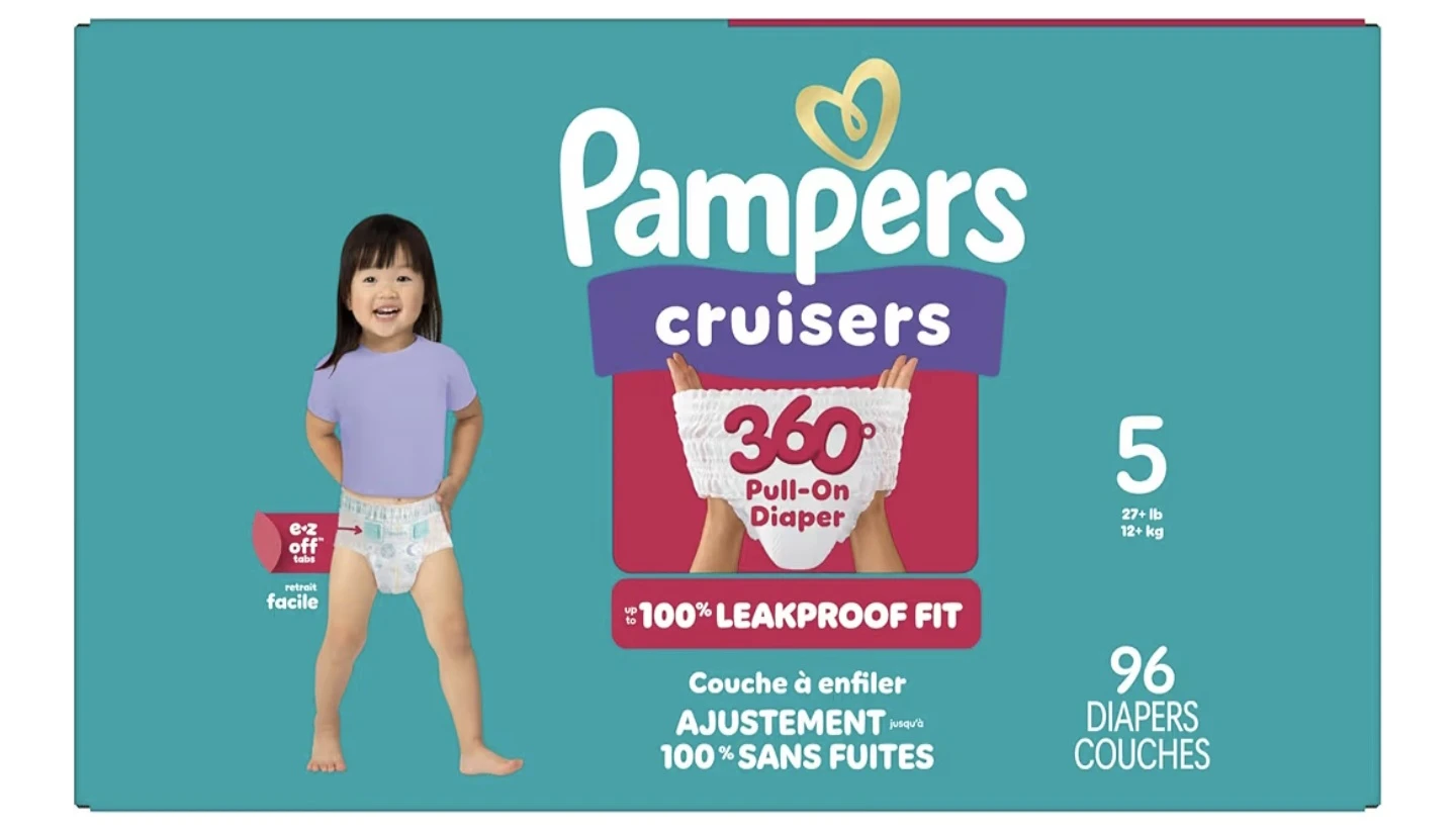 Pampers Cruisers 360 Pull-On Diapers Size 5 96 Count