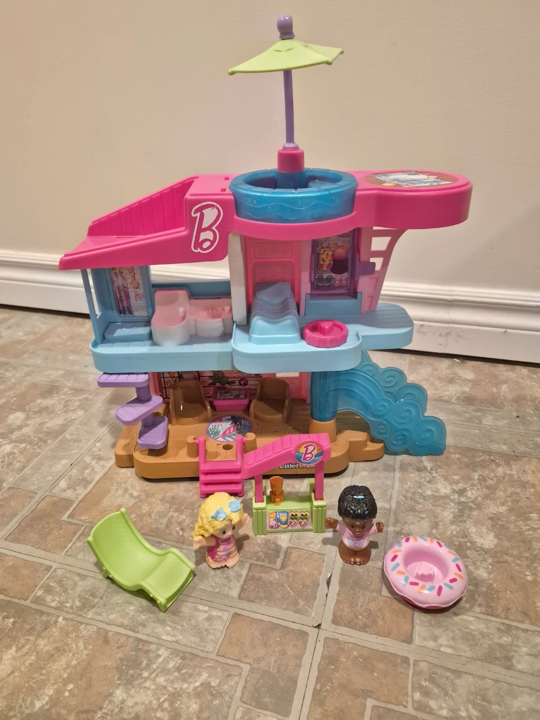 Barbie Little People Beach House Playset with Accessories