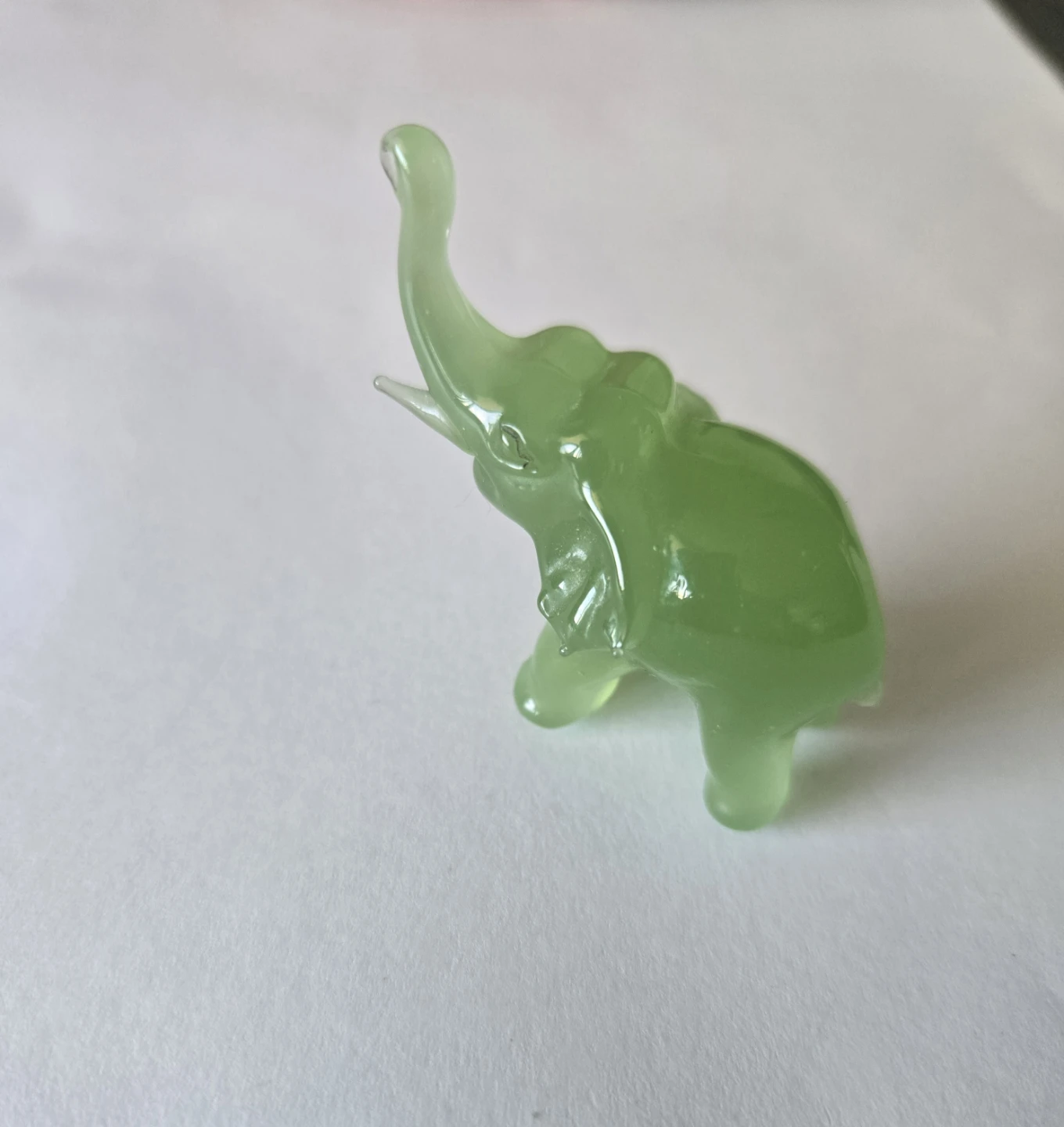 Small Jade Elephant Figurine