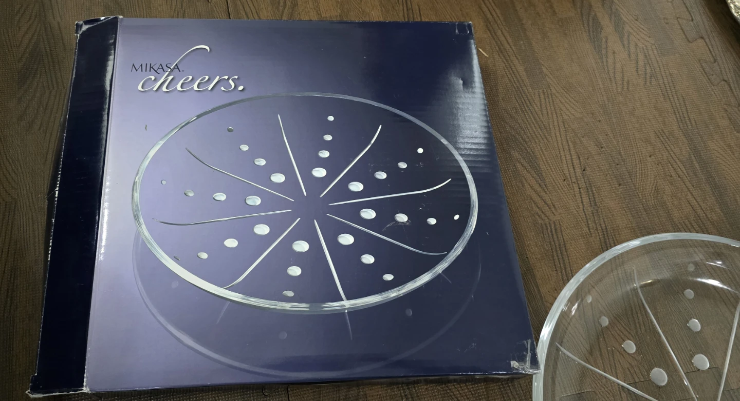 Mikasa Cheers Glass Serving Dish Platter - photo 2