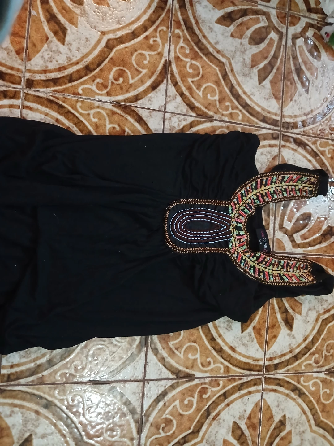ventiage Candy Couture Black Embellished long shirt Dress - photo 5