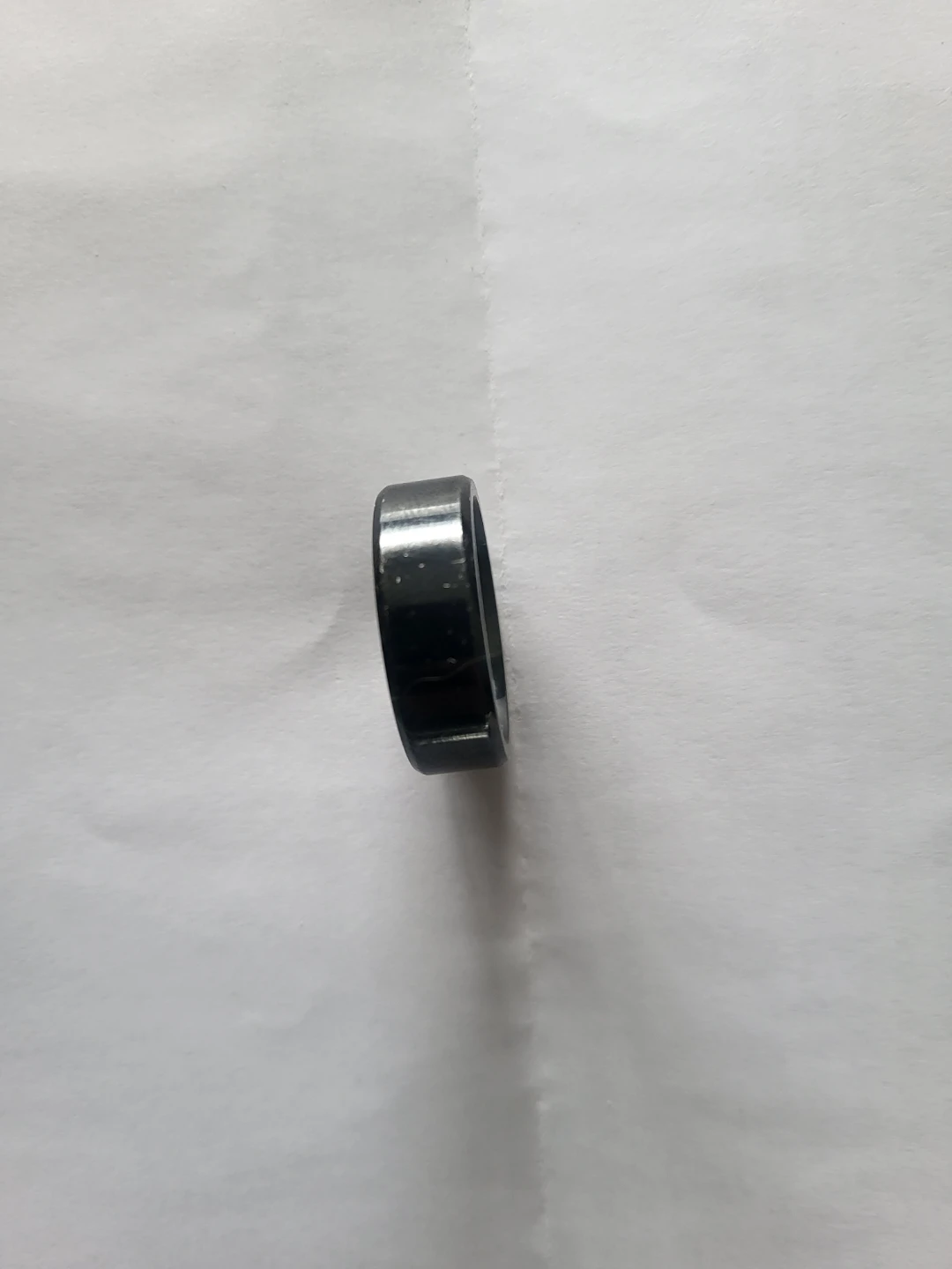 Titanium Mens ring with 3 diamonds. - photo 3