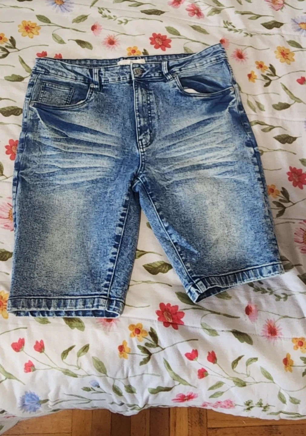 Refinery Republic Acid Wash Denim Shorts