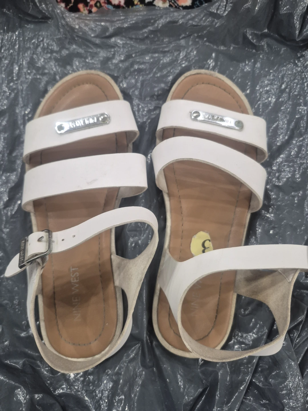 Nine West White Sandals