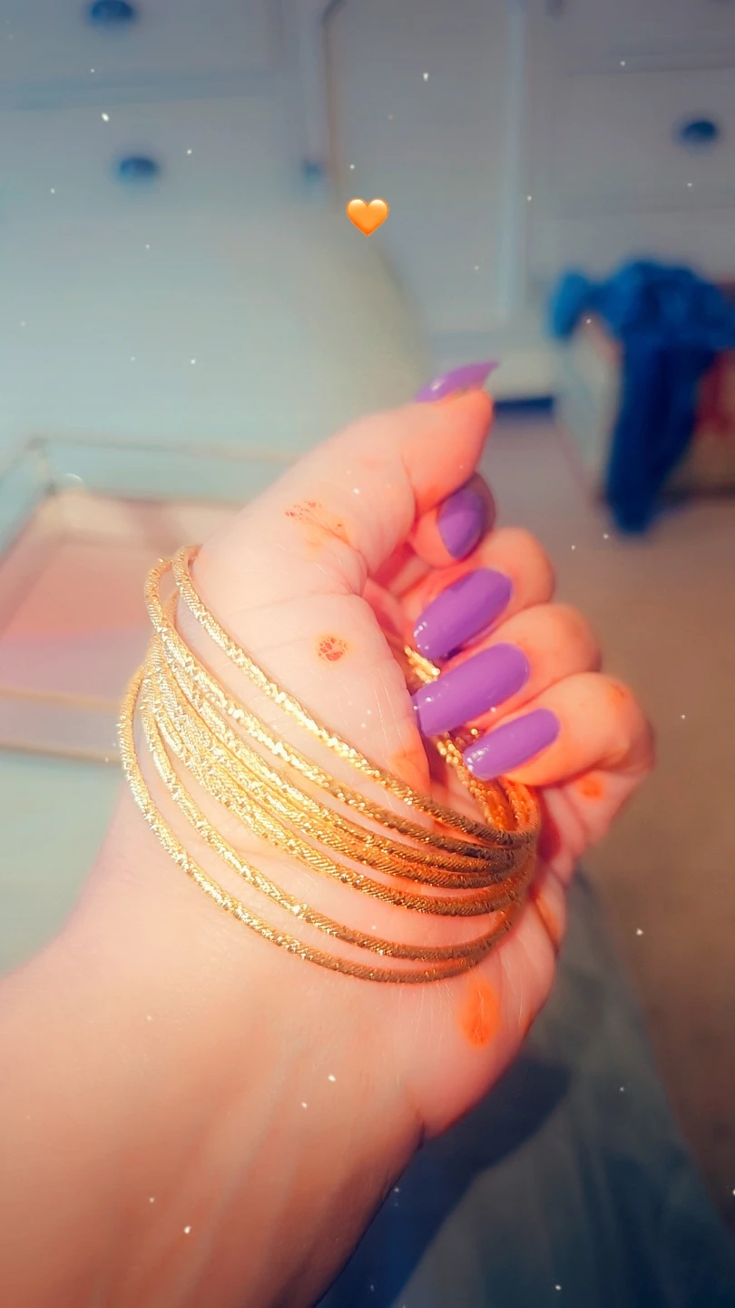 Set of 8 , 24 karat Gold  plated Bangles - photo 4