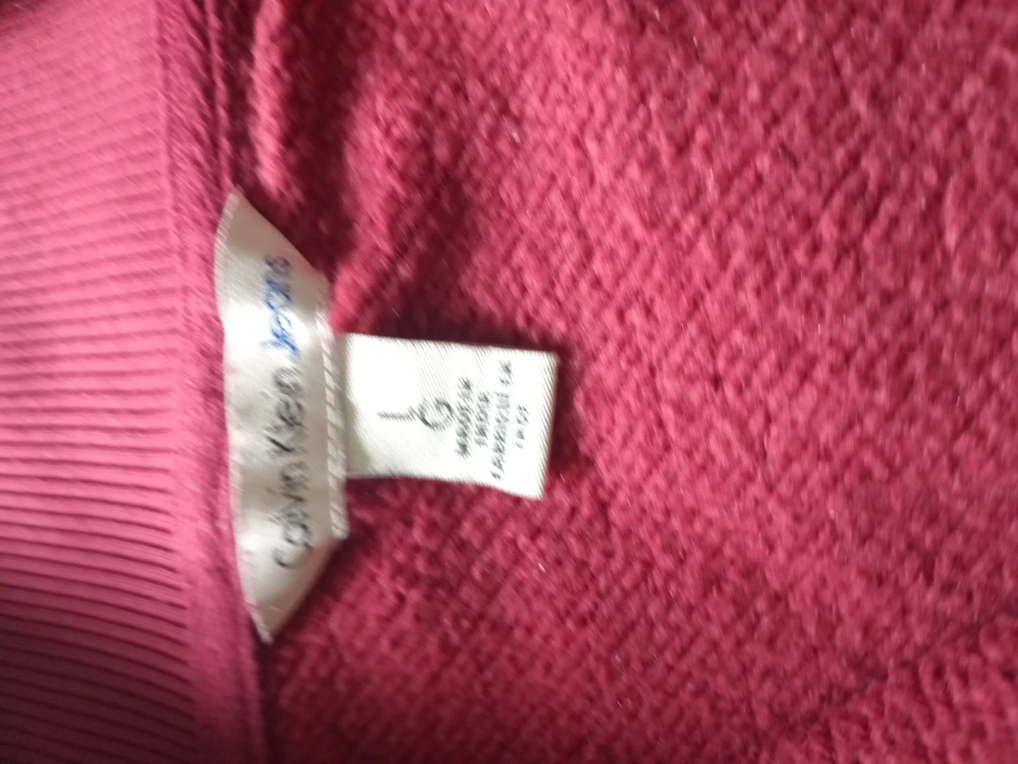 Calvin Klein Jeans Quarter Zip Sweatshirt - Large - photo 2