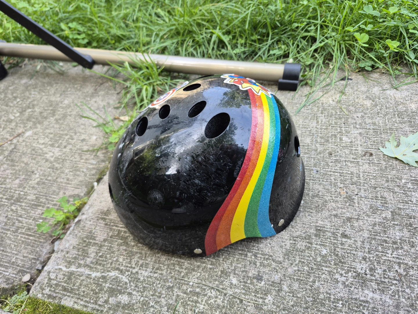 Triple Eight Kids Bike Helmet - Black/Superhero