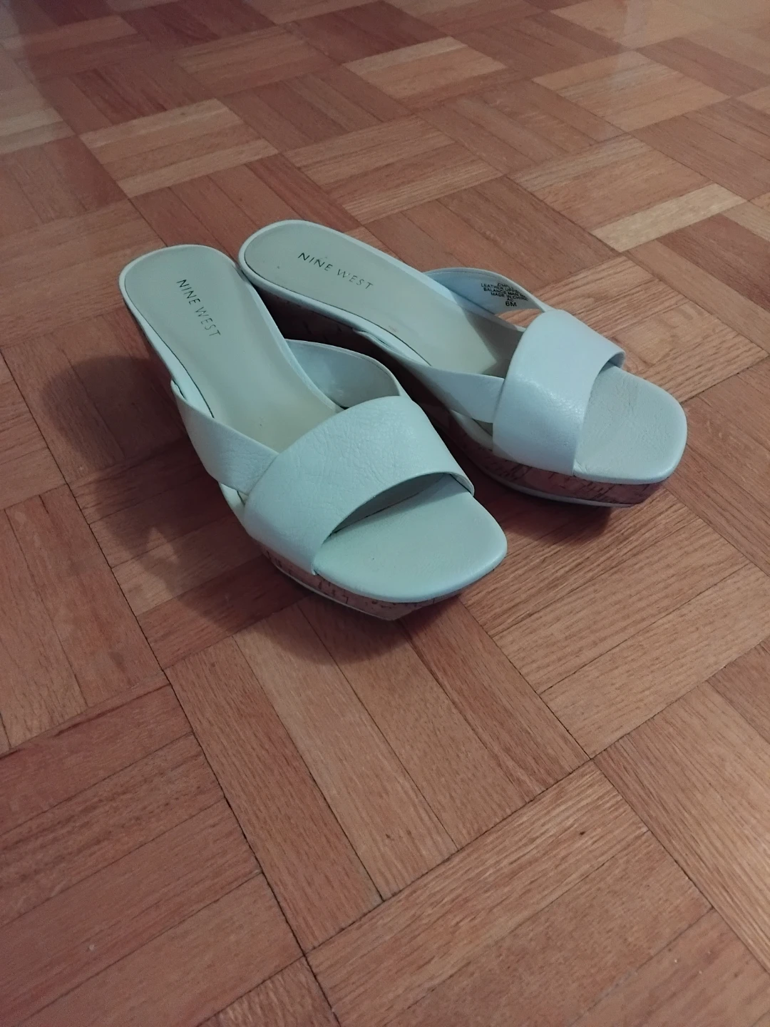 Nine West White Wedge Sandals - photo 2