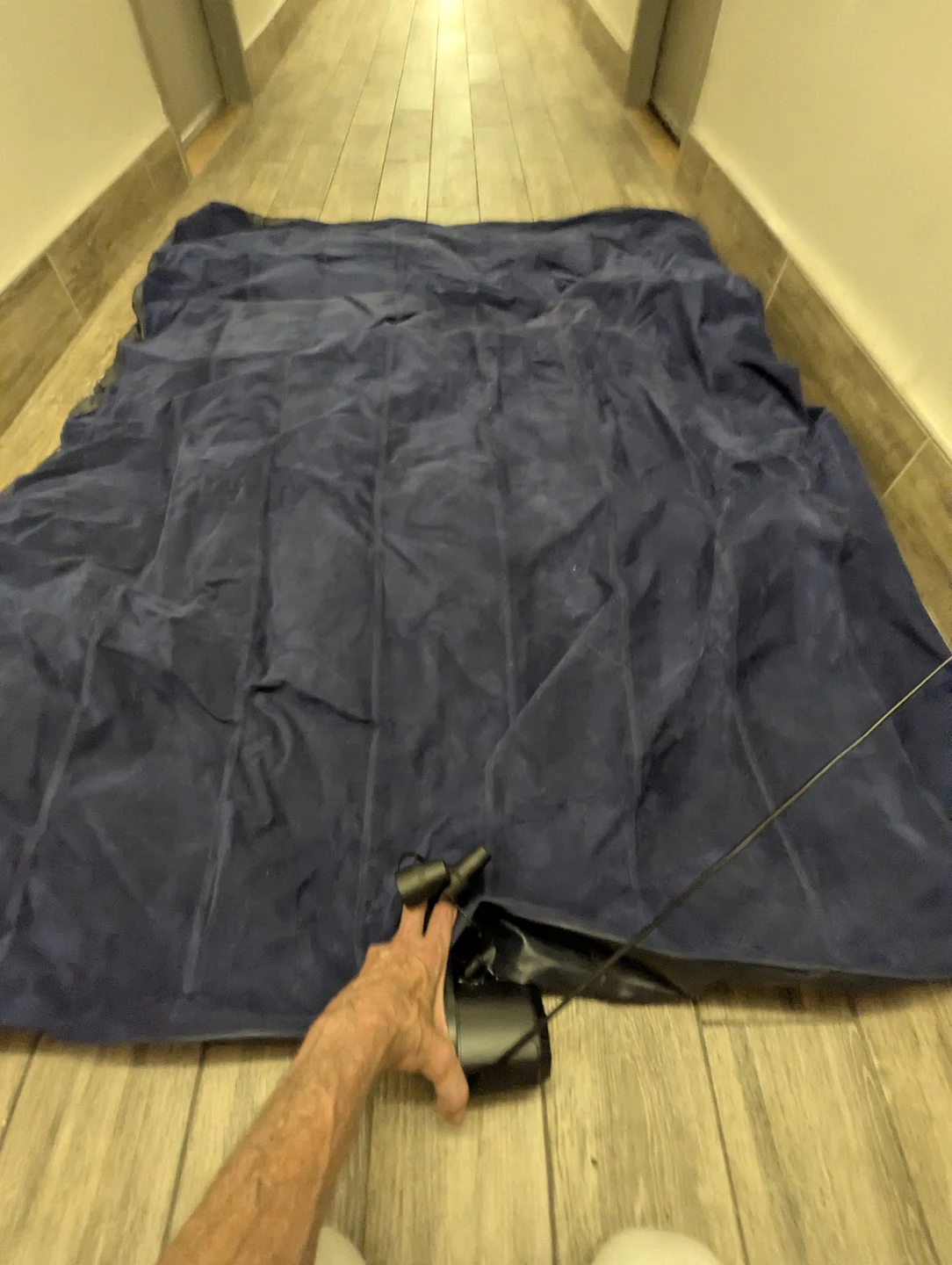 Intex double air mattress and pump