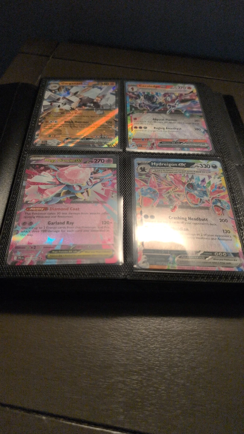 Premium bulk all holos 67 TCG card sleeved w/binder