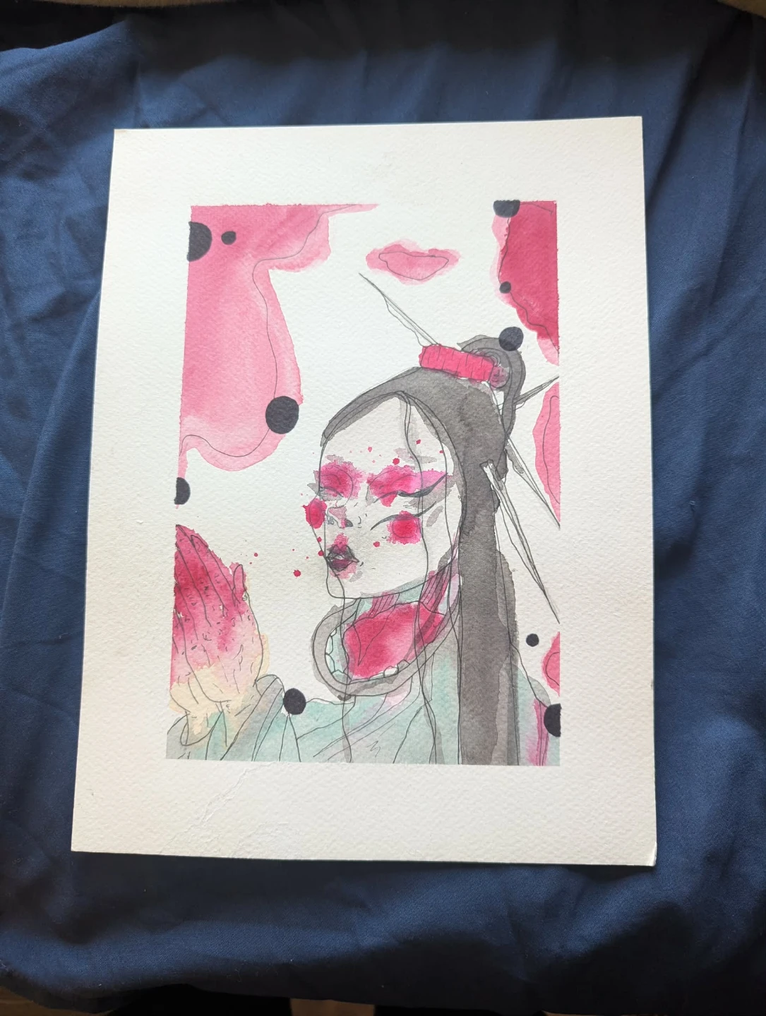 Original Watercolour Art Prints (Set of 5) - photo 3