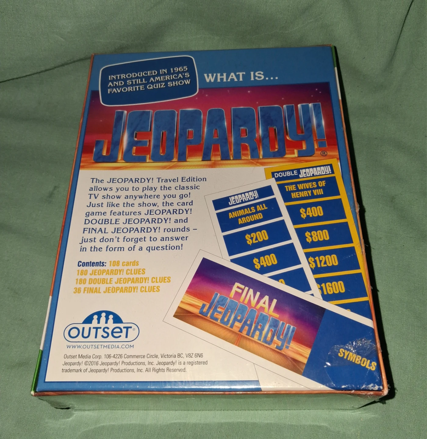 Jeopardy Travel Edition Board Game New In Unopened Box - photo 2