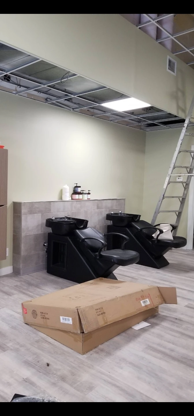 Black reclining Shampoo Chair with Sink - photo 2
