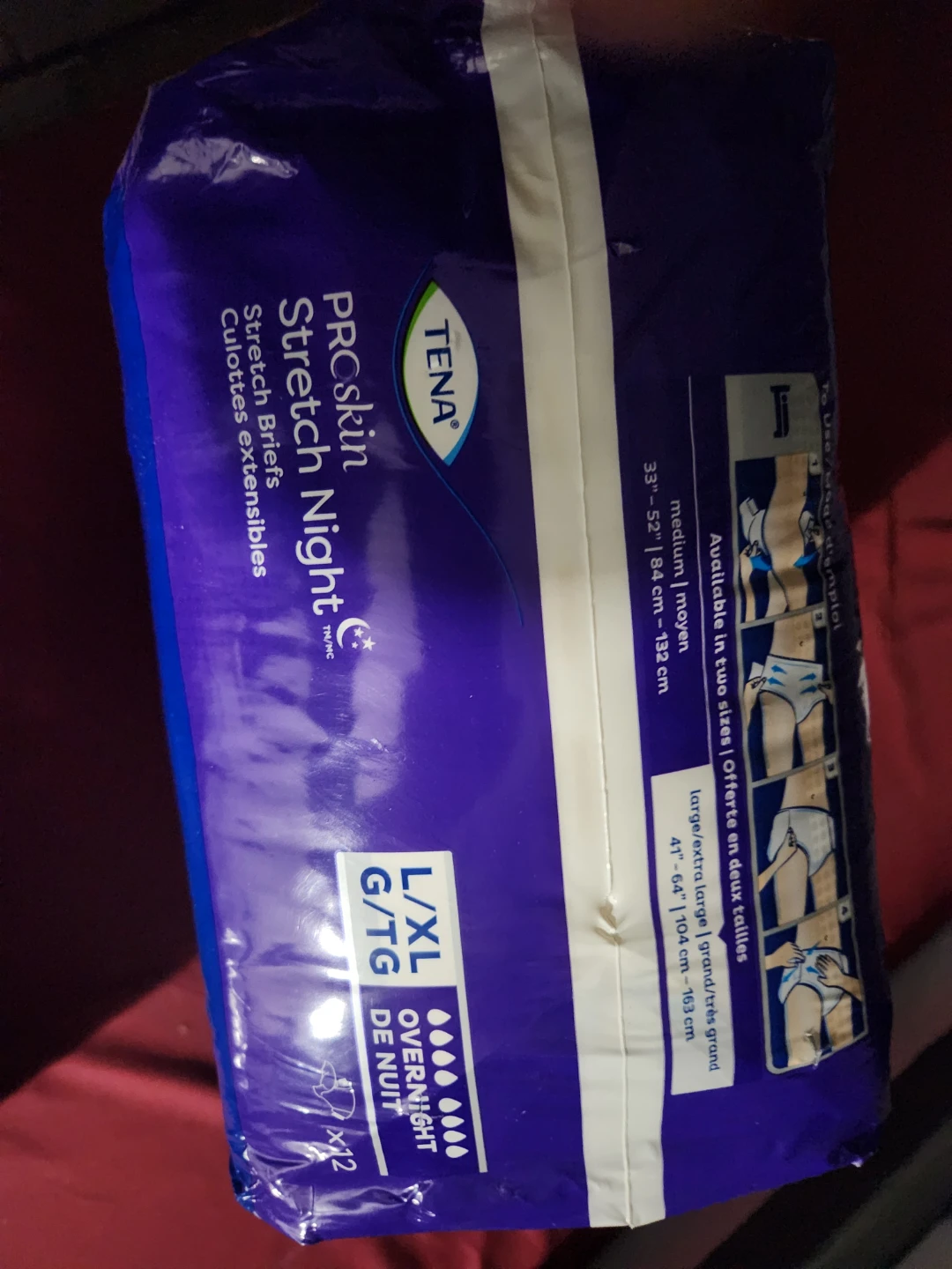 TENA ProSkin Stretch Night Briefs L/XL - photo 2