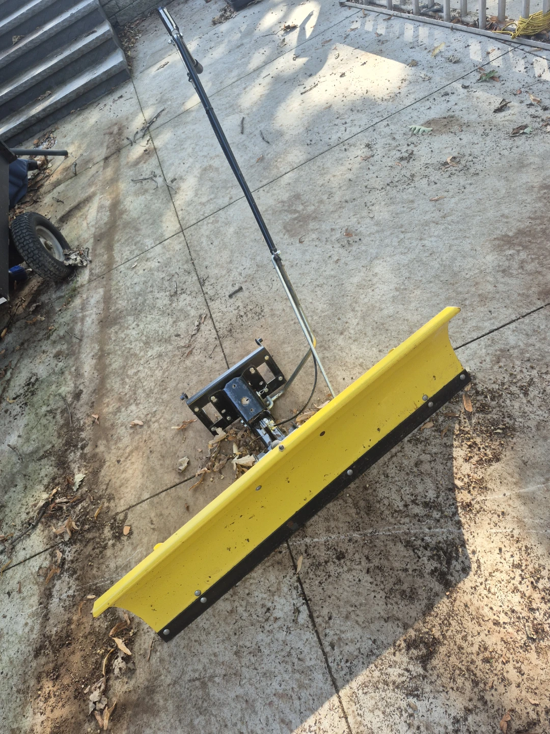 Yellow Snow Plow Blade Attachment for tractor