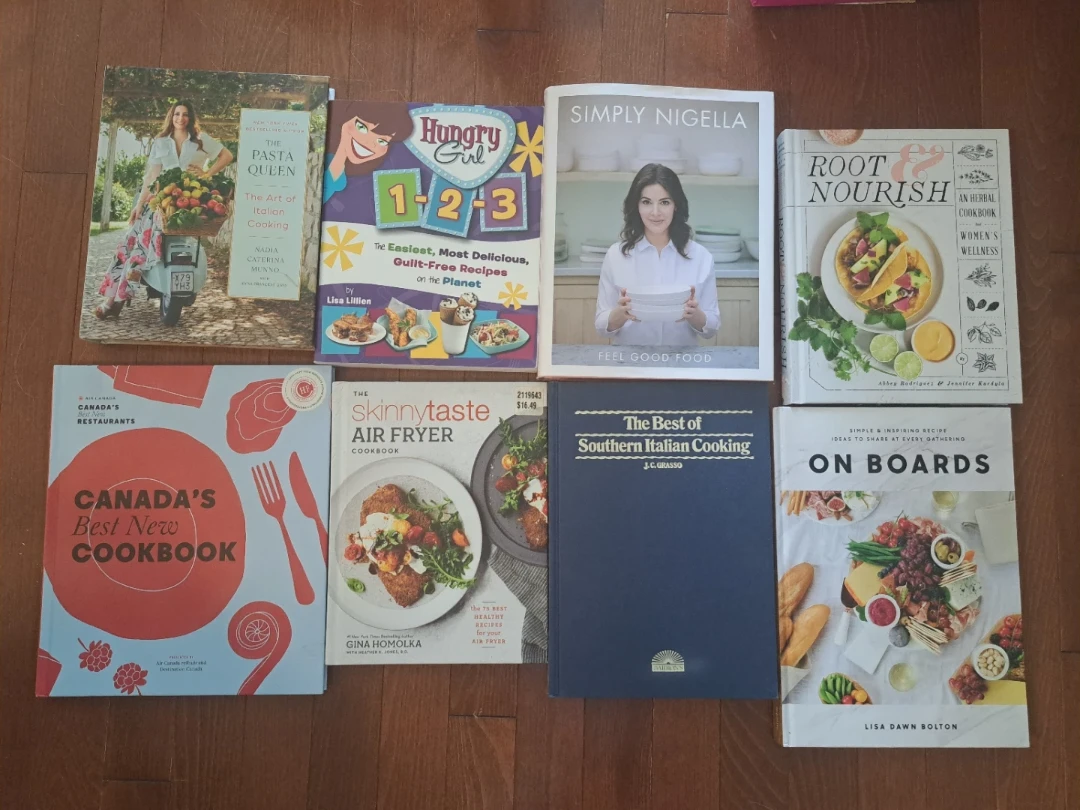 Assorted Cookbook Collection Set of 8