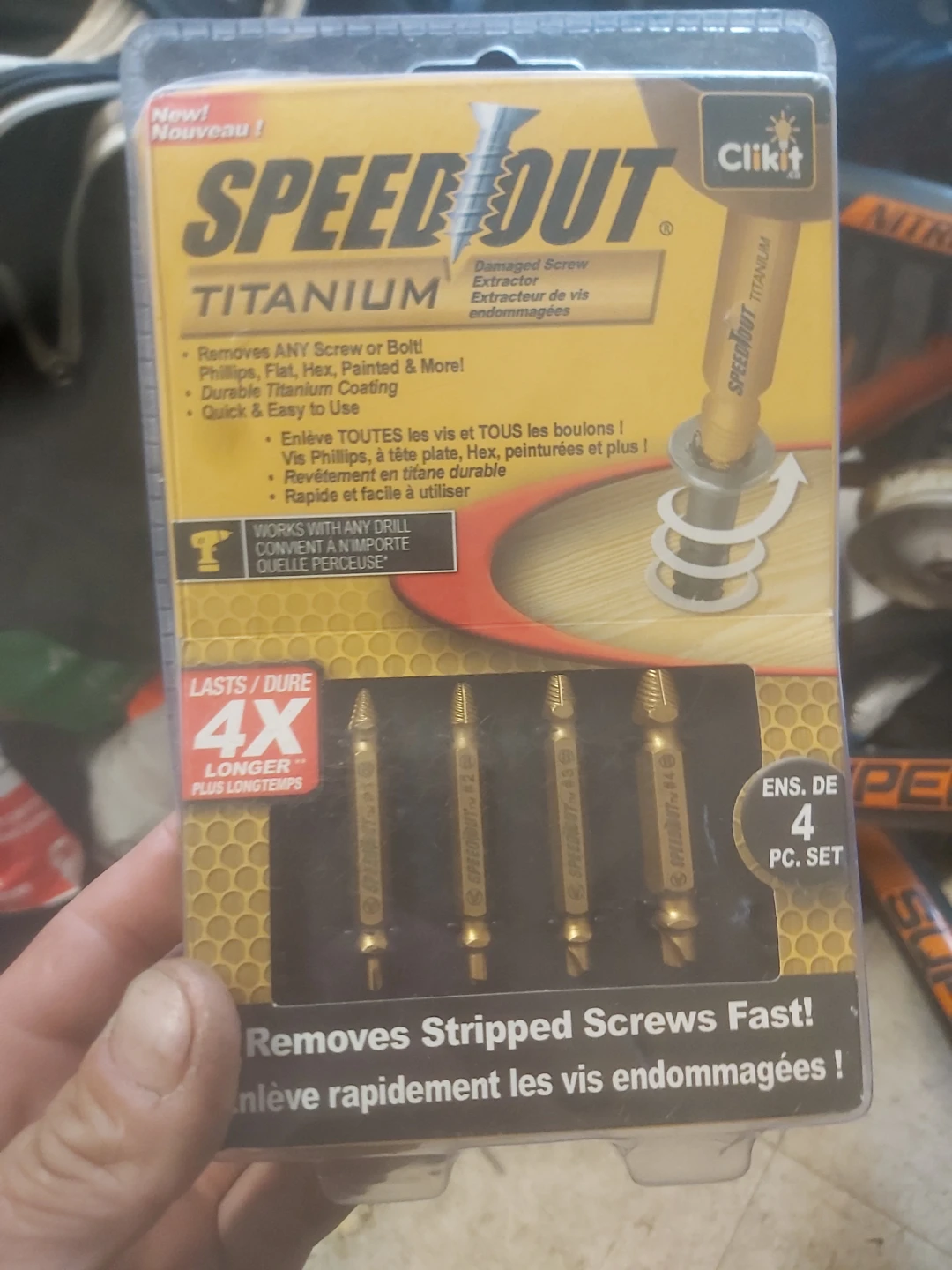 Speed Out Titanium Damaged Screw Extractor Set