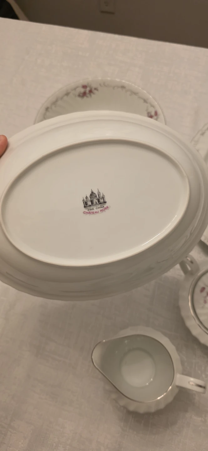 Fine China Chateau Rose Serving Dish Set 5 pieces - photo 3