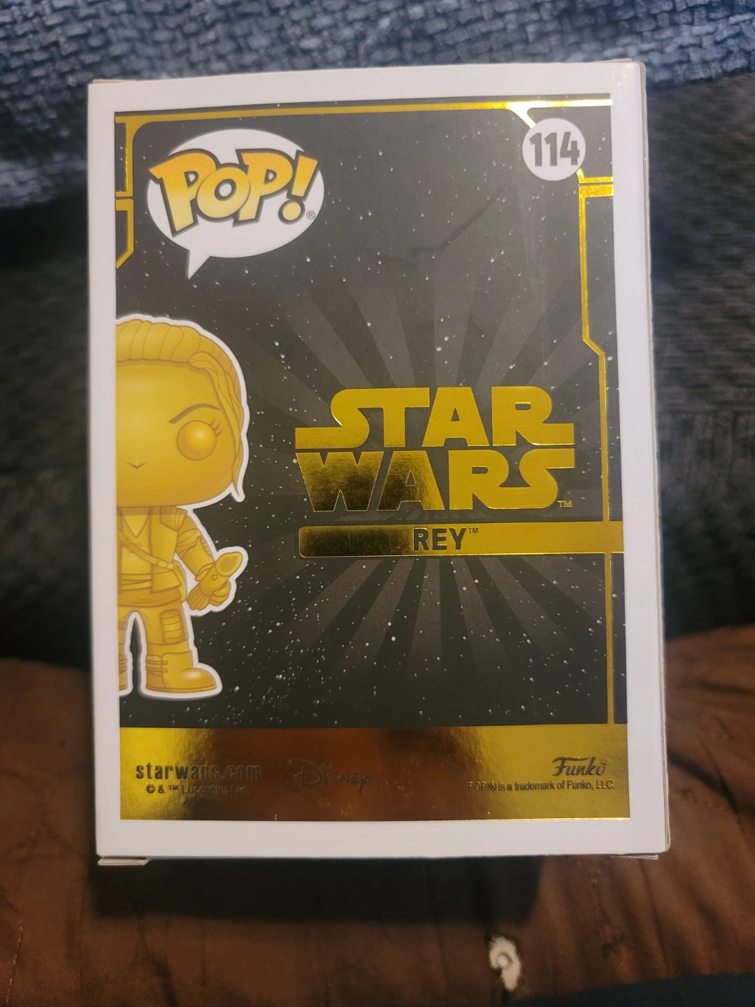 Funko Pop! Star Wars Rey #114 Gold Special Edition Figure - photo 2