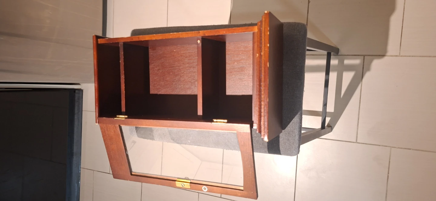 Wooden Display Cabinet with Glass Door