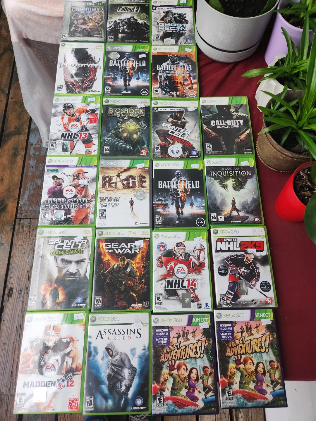 Xbox 360 Video Games Collection. $8 each or all for $120