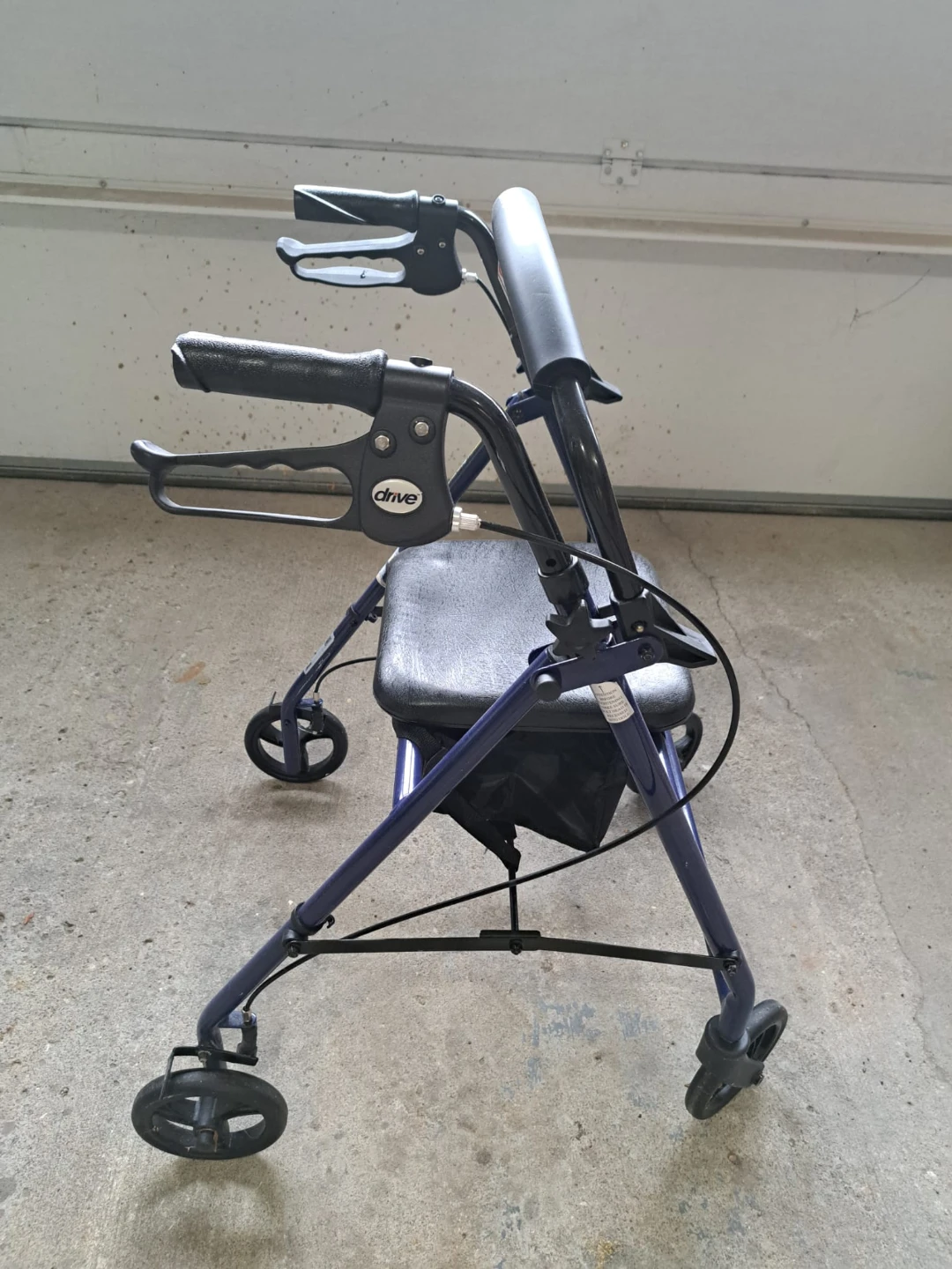 Drive Medical 4-Wheel Walker with Seat
