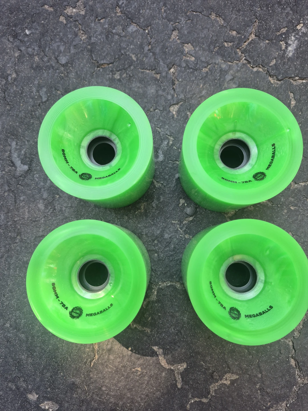 Slime Balls Megaballs Skateboard Wheels - Green 56mm 78a - photo 3