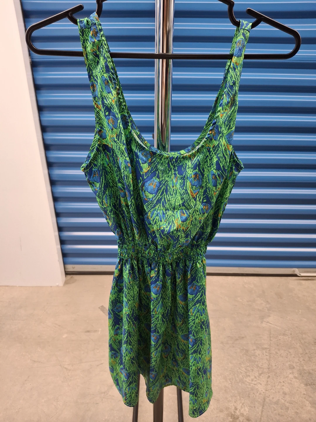 UKZLA Girl's Peacock Print Dress
