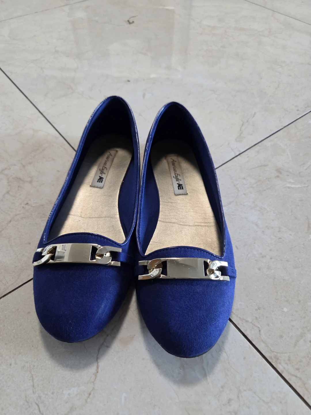 Blue Flats w/Gold trim - American Eagle
